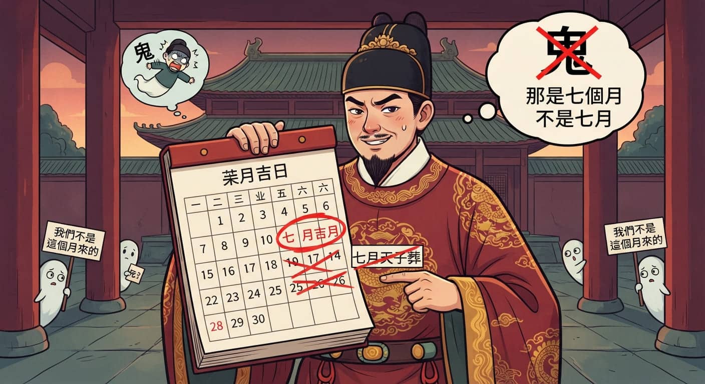 Gemini Generated Image Uqigqduqigqduqig 2 破解「鬼月」1個真相,還農曆七月一個清白! 朱元璋為了獨佔七月的好日子,故意編造鬼月來愚弄百姓嗎?